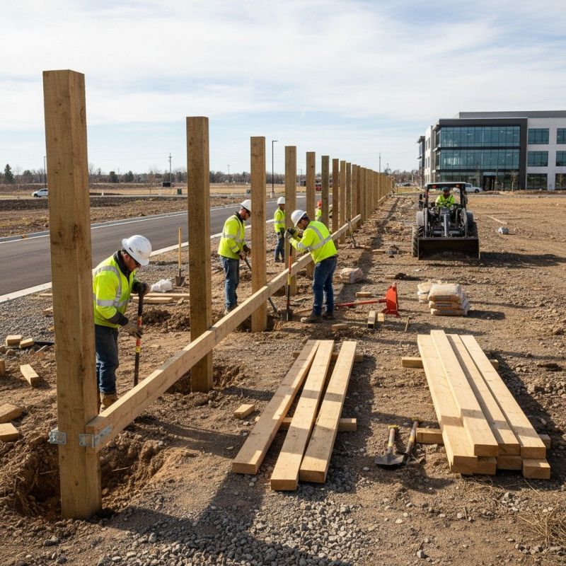 Cedar Fencing Installation